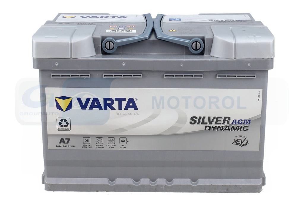 AKUMULATOR VARTA SILVER D AGM 70AH/760A