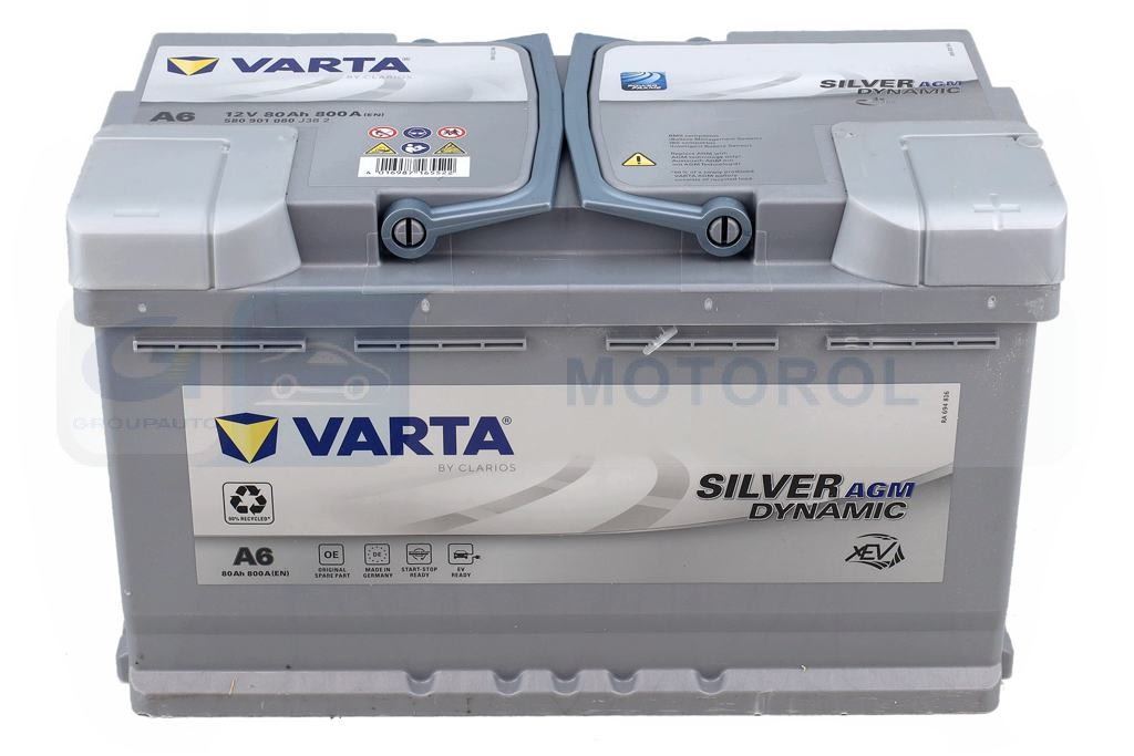 AKUMULATOR VARTA SILVER D AGM 80AH/800A