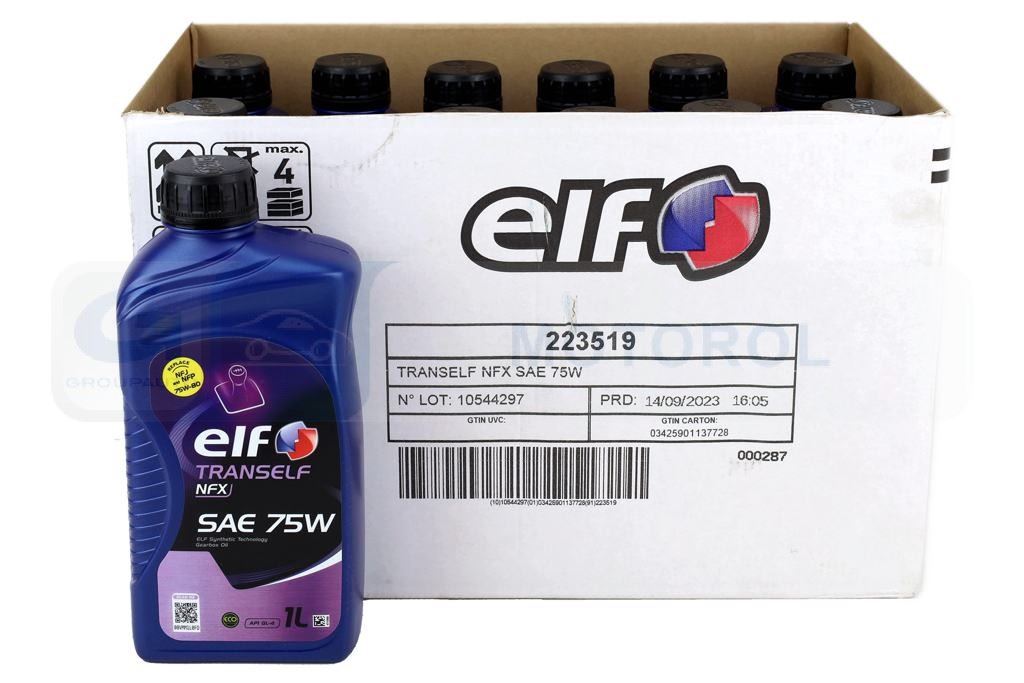 OLEJ ELF 75W-80 TRANSELF NFX 1L KARTON