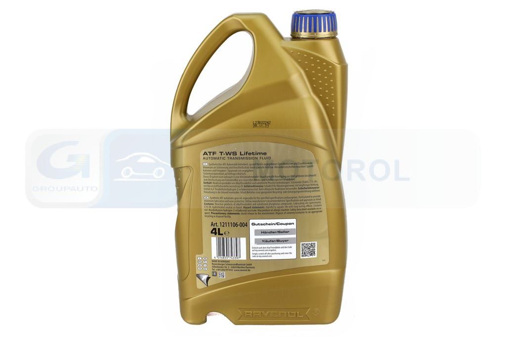 OLEJ RAVENOL ATF T-WS LIFETIME 4L